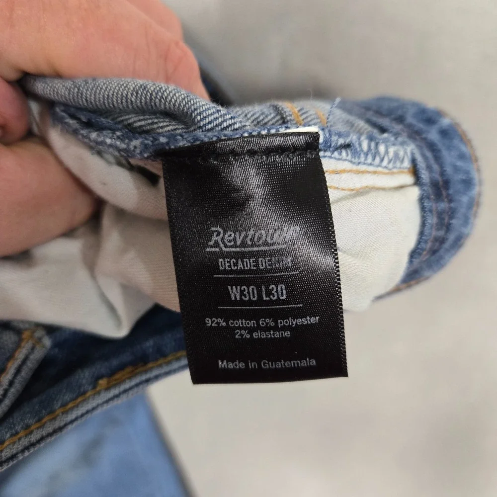 Revtown Jeans Men's 30x30 Decade Denim Tapered stretch blue